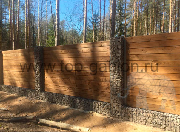 габионный забор