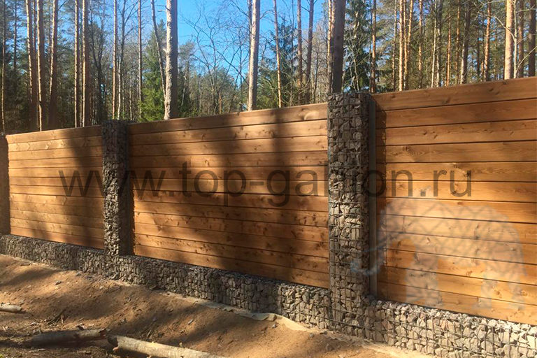 габионный забор