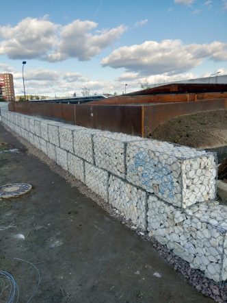 габионный забор