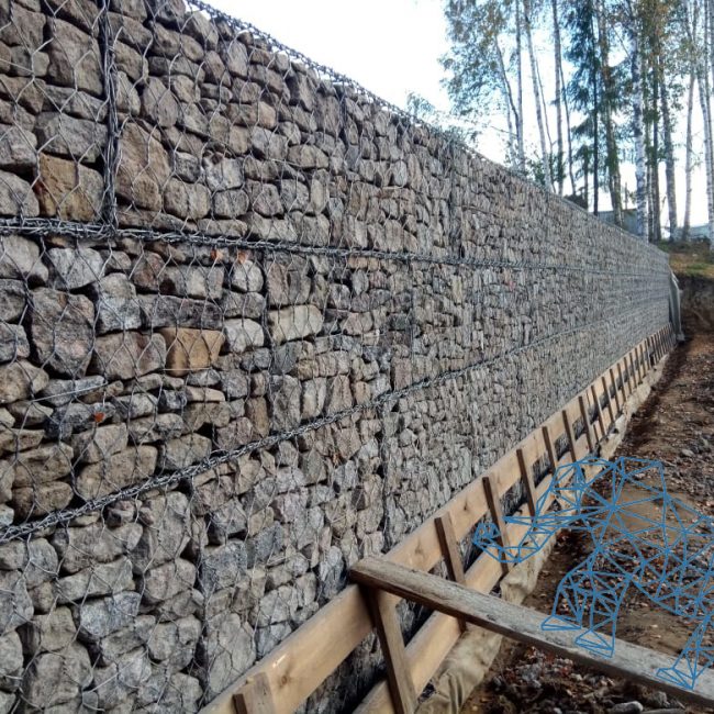 забор из габионов