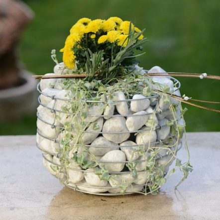 габион клумба