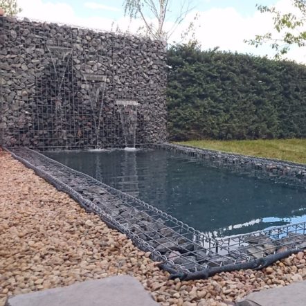 Забор из габионов