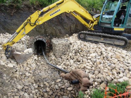Габионы в водопропускных сооружениях и водотоках