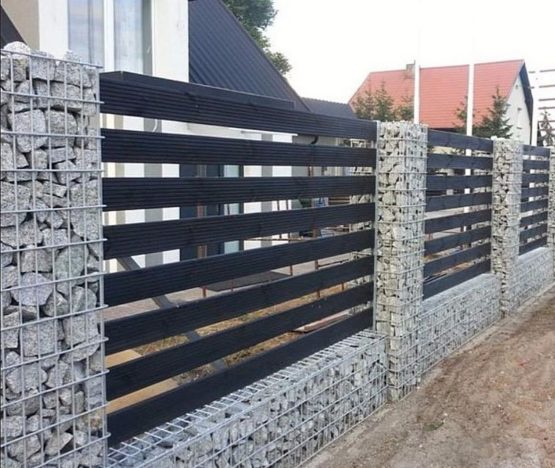 забор из габионов