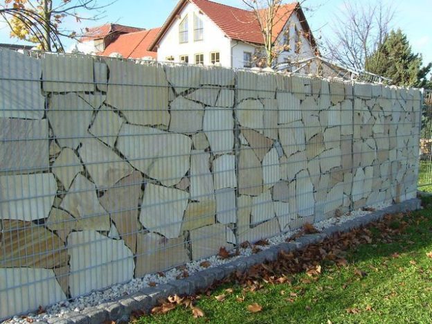 забор из габионов