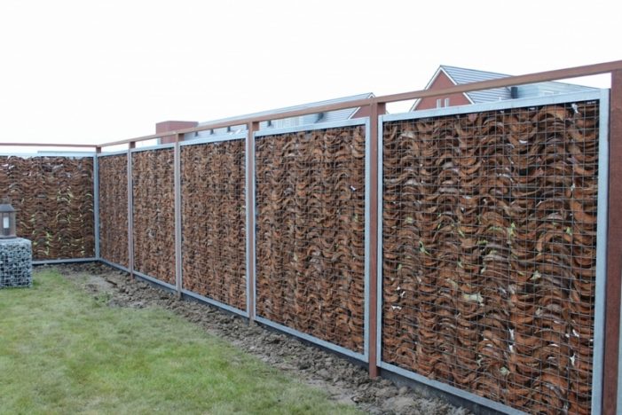 габионный забор