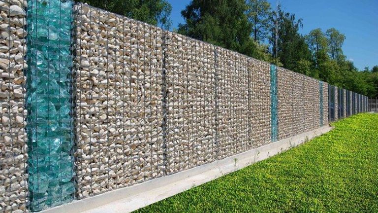 Забор для дома из габионов