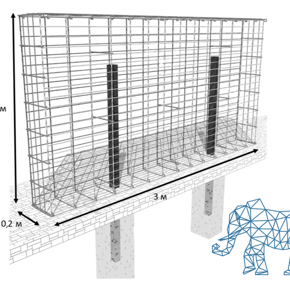 Забор из габионов по ценам производителя в СПб