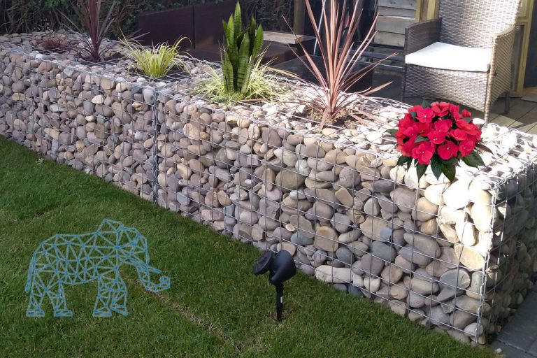 клумба из гаибонов