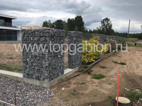 забор из габионов